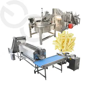 GELGOOG Factory Supplier Sweet Potato Crisps Production Line Frozen French Fries Machinery Potato Chips Making Machine Price