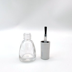 YALI N1119 Rainbow Silver Special Empty Glass Bottle Screw Cap Lid Screen Printing Hot Stamping 8ml Nail Polish Oil Free Sample