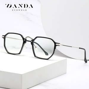 Danda Eyewear Octagonal TR90 Full <b>Frame</b> Anti Blue Light Glasses Unisex TJ848 - Product Image 1