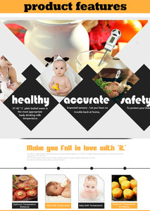 Allosun etp113 nhiệt kế cầm tay kỹ thuật số BBQ nhiệt độ <span class=keywords><strong>Detector</strong></span> liên hệ với Nhiệt kế Bếp Nấu Ăn công cụ - Product Image 5