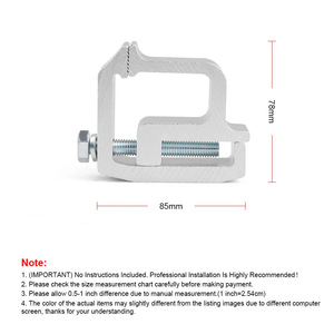 Getitall Aluminum Roof Mounting Clip 1/4/6 Pieces Heavy Duty For Car Truck Camper Body <b>Bracket</b> - Product Image 2