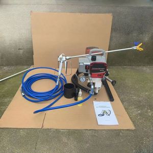 Pistola pulverizadora de pintura eléctrica sin aire de alta presión de 1500W, modelo 450, 220V, con caja de engranajes de acero, 1 año de garantía para la batería - Product Image 6