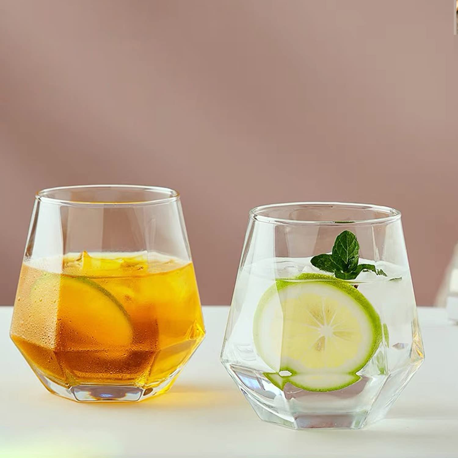 Wine Glass,Old Fashioned Cocktail Glass 10oz,Drinking Glass Cups Beer Glass Whisky Glass Vodka Cups Juice Cups