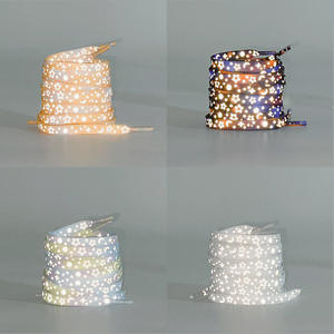 Nouveaux Lacets Plats <span class=keywords><strong>AF1</strong></span> Tout-Assortis en Polyester pour Baskets Homme et Femme, Réfléchissants Étoiles Galaxie Lumineux - Product Image 2