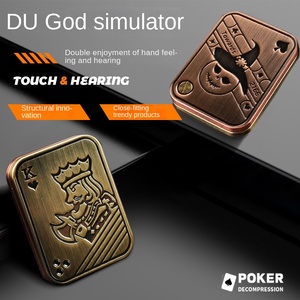 EN71 <span class=keywords><strong>EDC</strong></span> ADHD Hợp kim kẽm đẩy thanh trượt đồng xu Halloween sọ haptic thẻ Poker giải nén từ tính ảo ảnh quang học quà tặng đồ chơi - Product Image 2