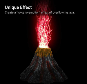 Volcano Aquarium Decoraties Led Aquarium Verlichting Waterplanten Bubble Water Gras Lamp Kleurverandering Led Licht Voor Aquarium - Product Image 5