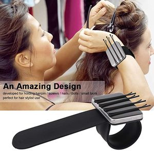 Cuscinetto Magnetico da Polso per Cucito con Cinturino in Silicone, Braccialetto Portaoggetti per Parrucchieri, Gioielli, Fermagli per Capelli e Utensili da Cucito - Product Image 3