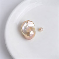 Perles baroques d'eau douce naturelles de qualité AAAA, 15-19 mm, blanches, multicolores, violettes, grandes, irrégulières, sans trou, pour la fabrication de bijoux