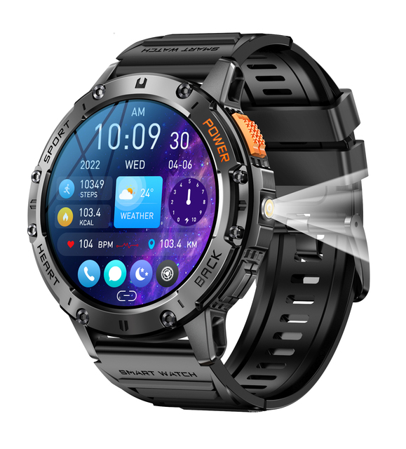 K65 Smart Watch 1.43'' AMOLED Smartwatches IP68 Waterproof 530mAh Digital Watch Sports for Men Fitness Tracker