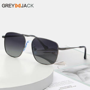 Lunettes de soleil polarisées Greyjack en métal unisexe, monture intégrale, verres TAC, protection UV400 - Product Image 1