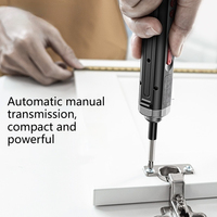 Tournevis électrique compact rechargeable, perceuse sans balais avec jeu de embouts, deux vitesses pour les travaux de réparation et de bricolage à domicile