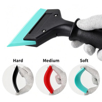 Kit de herramientas para vinilo automotriz: Espátulas de goma y fieltro para instalación de tintado de ventanas de coche y películas de protección de pintura