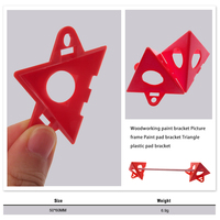 Lot de 10 supports triangulaires en plastique pour peinture, mini-stand en forme de cône, support pyramidal, socle de peinture pour menuisier et peintre