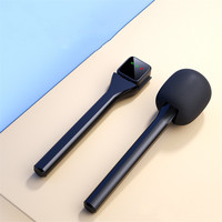 Microphone Crayon Condensateur Portable Sans Fil en Plastique avec Support, Microphone Bâton Portable Sans Fil