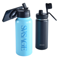 Logotipo personalizado reutilizable impreso botella de agua de acero inoxidable aislado isotérmica Metal vaso térmico taza para beber con tapa magnética