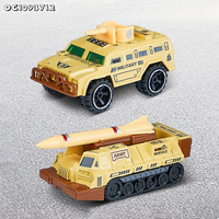 1:64 Ölçekli Alaşımlı Tank Askeri Öğrenme Oyuncak Araç Seti Füze Fırlatıcı Kamyon Özel Döküm Model Araba Çocuklar İçin Erken Eğitim