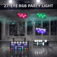 XUNDE 27 Eyes DJ Support DMX Geluidsgeactiveerde Afstandsbediening Kerst Bar Podium Live Show Party Strobe Laserlichten RGB IP33