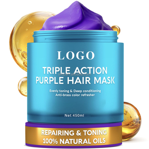 <span class=keywords><strong>Mascarilla</strong></span> Capilar Herbal Transfronteriza de Proteína de Oro para Suavizar, Dar Brillo y Reparar el Cabello, Ideal para Cabello Teñido, Seco y Encrespado, Tipo Suavizante - Product Image 2