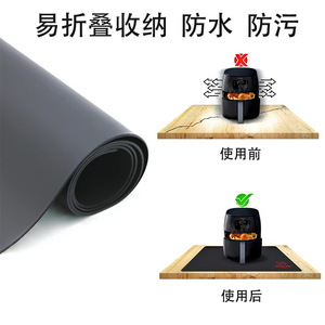 Silicone Kitchen Countertop Mat 600x550mm 1.9mm Thick Heat Resistant Non Stick Easy Clean Square For Air Fryer Protection - Product Image 3