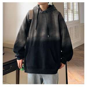 Certifié universel personnalisé déchiré sweats à capuche hommes poids lourd lavé à l'acide en détresse 100% coton imperméable Anti-rides teint blanc - Product Image 3