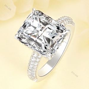 Dylam 925 Sterling Silver Jewelry <b>Ring</b> Hot Selling Gemstone Indian Zircon Moon Stars <b>Titanium</b> One Pair - Product Image 4