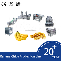 100kg/h Plantain-Chips-Produktionslinie Chips-Herstellungsmaschine Preis Bananenchips-Produktionslinie