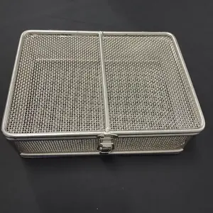 Stainless steel filter basket manufacturer filter net braided mesh filter net 304 material disinfection basket