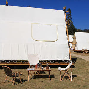 Chaise longue pliable en tissu bois massif, fauteuil d'extérieur pliable Portable avec motif papillon, idéal pour le camping, le barbecue, la pêche, le voyage, la <span class=keywords><strong>plage</strong></span> ou la randonnée, offre spéciale - Product Image 4