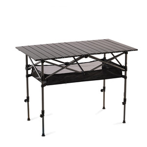 Portable Foldable Metal Camping & Picnic <b>Table</b> Modern Design Iron Frame Square Shape 2-Seater Outdoor Furniture for Outdoor Use - Product Image 3