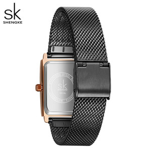 Shengke Women <strong>Watches</strong> Fashion Geneva Designer Ladies <strong>Watch</strong> Luxury Brand <strong>Rectangle</strong> Quartz Gold Wrist <strong>Watch</strong> Luxury Gifts for Women - Product Image 4
