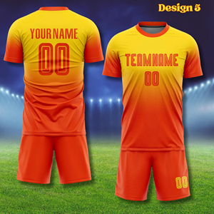 Maillots de football en gros, nouveau design, imprimés et personnalisés, tenues de football pour hommes - F00 - Product Image 3