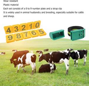 Sapi hewan, penanda tali identifikasi sapi dapat disesuaikan leher kerah kambing domba dengan nomor - Product Image 6