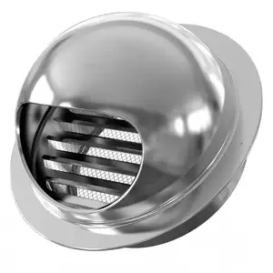 Ventilation HVAC Stainless Steel Waterproof Round Air Vent Cover For Outdoor Wall