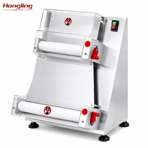 Équipement de cuisine pour pizzeria, rouleau à pâte à pizza commercial de <span class=keywords><strong>15</strong></span> pouces, machine à presser la pâte - Product Image 1