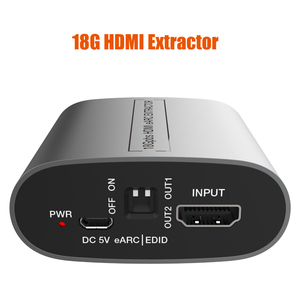 ตัวแยกสาย HDMI EARC 18Gbps,เสียงแบบวนลูป4K/60Hz สำหรับลำโพงซาวด์บาร์แอมพลิฟายเออร์ - Product Image 3