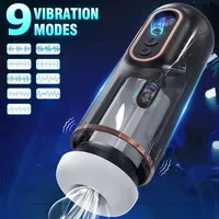 Teleskopischer Vibrator für Männer, Masturbator, Sexspielzeug für Erwachsene mit Saugfunktion, entwickelt für männliche Masturbation.