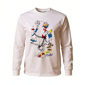 T-shirt à manches longues pour enfants, imprimé chat rayé, unisexe, en coton, col rond, hauts décontractés pour enfants - Product Image 3