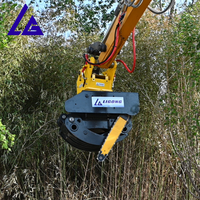 Scie à grappin hydraulique pour excavatrice SK55/ZX50 - Moteur protégé, idéale pour l'aménagement paysager municipal et la taille des arbres