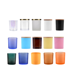 Frasco de Vidrio Cilíndrico Vacío para Velas Aromáticas DIY, Decoración Navideña para el Hogar - Product Image 1