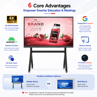 Écran tactile interactif numérique tout-en-un 65 75 86 pouces 4K HD LCD LED pour salle de classe