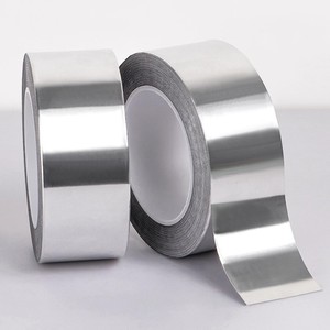 Aluminum Foil Tape 0.06*0.1*0.15mm High Temperature Resistant Industrial Tape Waterproof Heat Insulation Single-Sided Adhesive - Product Image 1