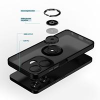Housse de téléphone pour Infinix Hot 30i 40i 20 Play Pova Neo Matte TPU Hard PC Phone Case avec Ring Holder Bracket Shockproof Kickstand