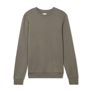 เสื้อสเวตเชิ้ตคอกลมผู้ชาย ผ้าคอตตอนแท้ 100% พรีเมียม เนื้อผ้าเทอร์รี่ ระบายอากาศได้ดี เป็นมิตรต่อสิ่งแวดล้อม พิมพ์ลายโลโก้ตามสั่งที่ด้านหลังคอเสื้อ - Product Image 1