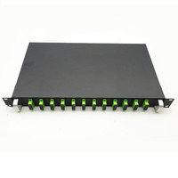 Panel Patch Fiber Optik SC FC FTTH Tipe 24 Laci, Panel Patch Simplex 24 sc, Kotak Distribusi Fiber Optik 1u, Odf 4 Port