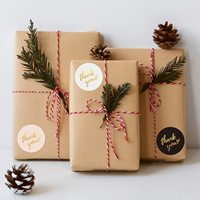 Impresión de Etiquetas Adhesivas con Logotipo Personalizado, Rollo de Papel Sintético Impermeable, Etiqueta Adhesiva Redonda con Logotipo para Empaquetado