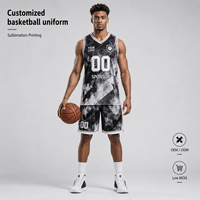 Maillot de basket-ball pour hommes sur mesure, sublimation intégrale, tailles personnalisées pour les ligues scolaires d'Amérique du Nord, entraînements et matchs