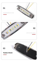 Feu de position latéral LED néon 12V 24V, lampe indicatrice de position pour camion et remorque, étanche