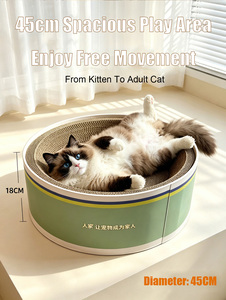 Rascador de Papel Corrugado Ecológico Personalizado, Cama Redonda para Gatos, Tabla para Rascar - Product Image 2