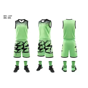 2024 Aktuellstes beliebtes Basketballtrikot Basketballset Großhandelspreis Großhandel Ein-Set-Trend