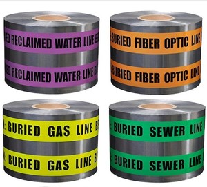 CINTA DETECTABLE SUBTERRÁNEA PARA LÍNEAS DE AGUA ENTERRADAS - ATENCIÓN: LÍNEA DE AGUA ENTERRADA PORDEBAJO - Product Image 2